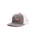 Crazy House Unisex Heather Gray and White Mesh Cap With Texas Cannon - Crazy House Western Wear