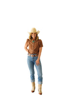 Howdy Hanny Women's Short Sleeve Pearl Snap Shirt