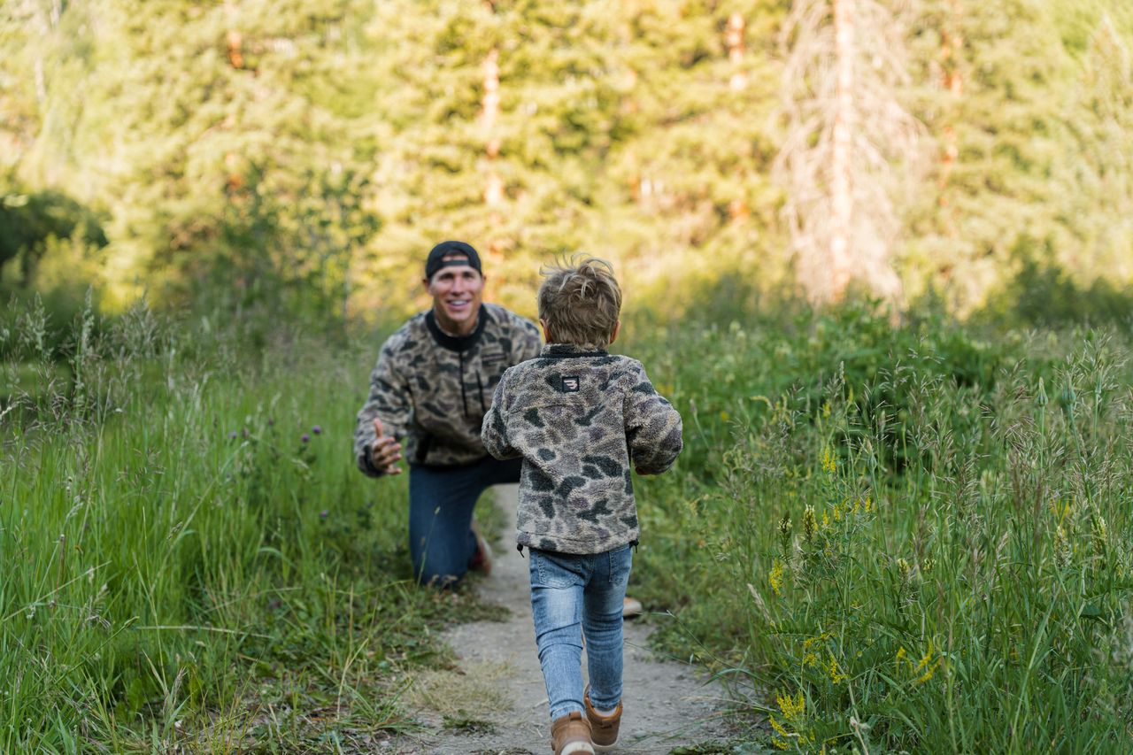 Burlebo Boy's Full Zip Jacket Rocky Mountain Camo Y-RMSFZ