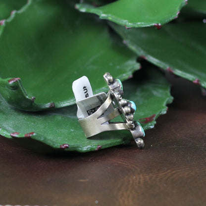 Women's Paul Livingston Turquoise Cross Ring - Crazy House Western Wear