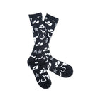 Women's Lucky Chuck Get Western Black And White Performance Boot Socks LC12-12148