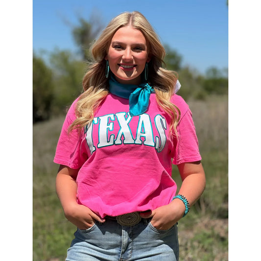 Women's Texas Metallic Puff T-shirt