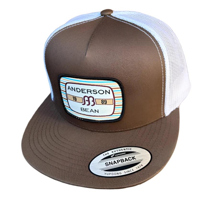 Anderson Bean Brown Striped Patch Cap RDHC-459 - Crazy House Western Wear
