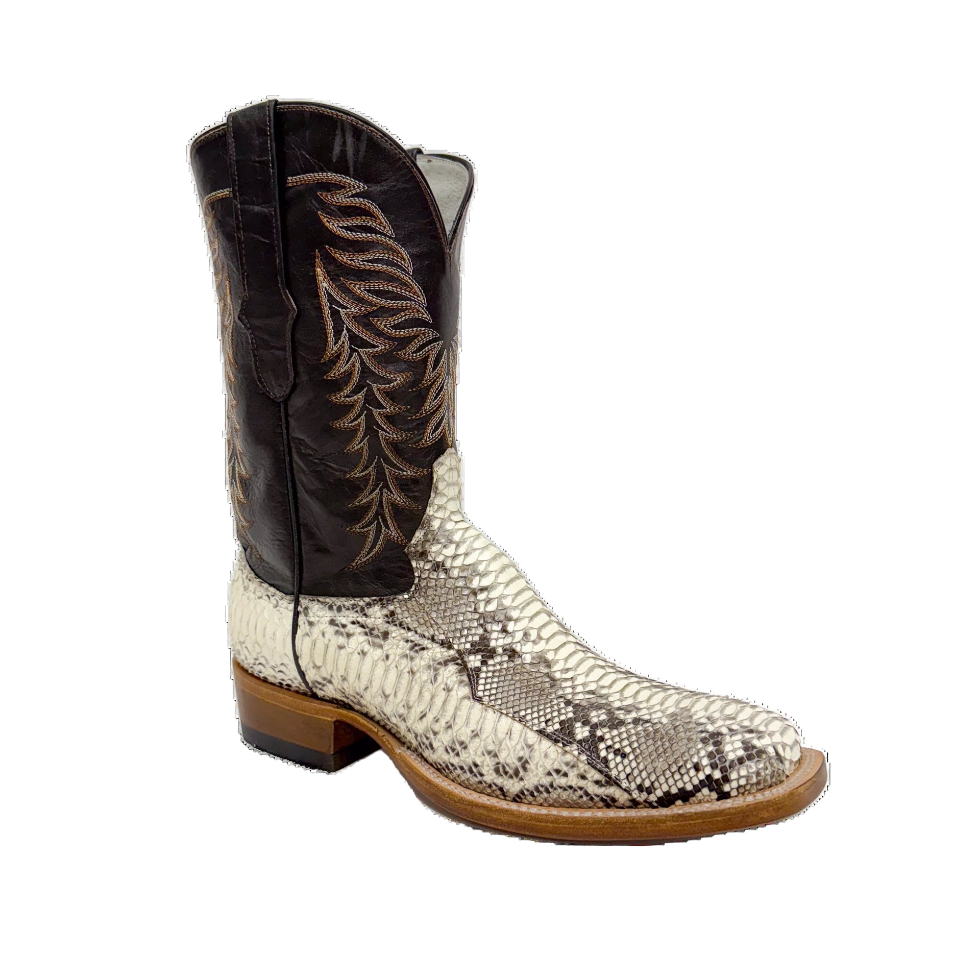 Men's Cowtown Square Toe Python Boots Q818 – Crazy House Western Wear