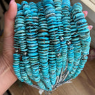 Bijoux Fab Turquoise Graduated Necklace with Sterling Silver Pearls & Hematite NEC-GRA-049-BLU