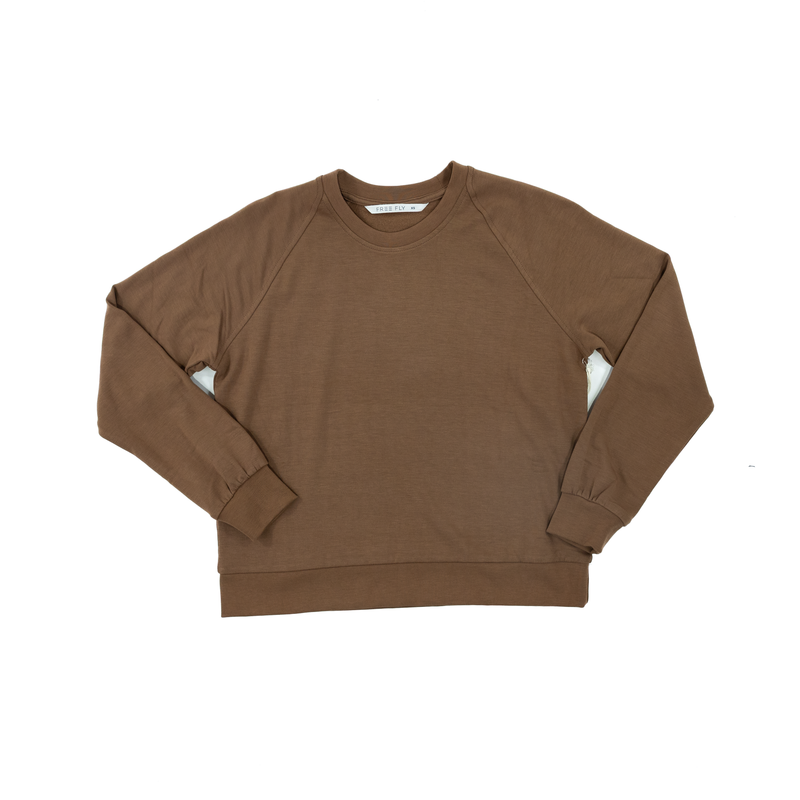 Women's Free Fly Bamboo Lightweight Fleece Crew WLWFLC-648