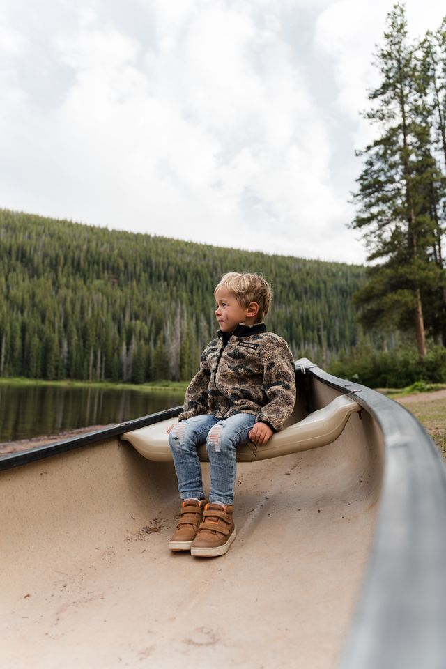 Burlebo Boy's Full Zip Jacket Rocky Mountain Camo Y-RMSFZ