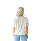 Women's Howdy Hanny Natural T-shirt with Red Stitching
