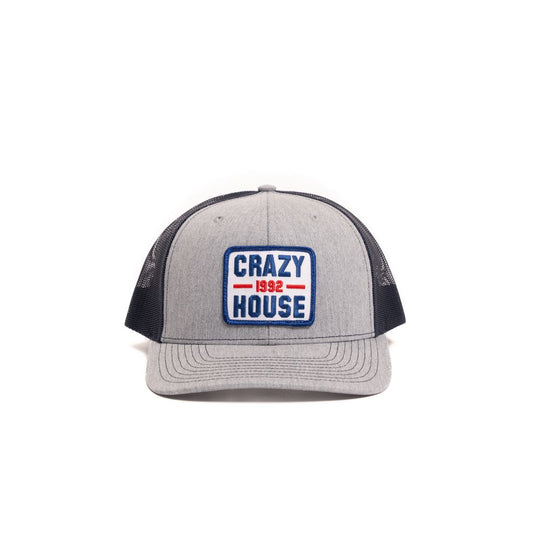 Crazy House Unisex Grey and Navy Snapback Patch - Crazy House Western Wear