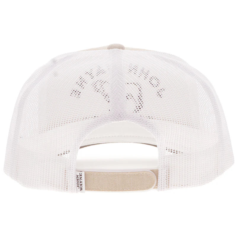 Men's Hooey "John Wayne" Tan and White Hat with Stitching 2566T-TNWH - Crazy House Western Wear