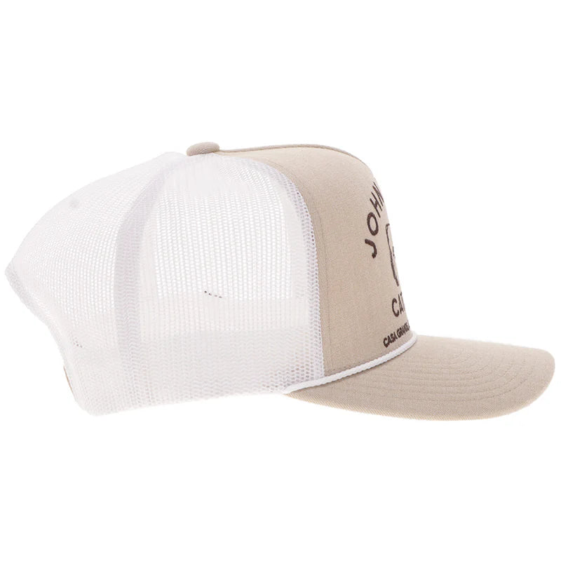 Men's Hooey "John Wayne" Tan and White Hat with Stitching 2566T-TNWH - Crazy House Western Wear