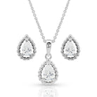 Women's Montana Silversmiths Arctic Rain Teardrop Jewelry Set JS4652