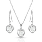 Women's Montana Silversmiths Frozen Heart Jewelry Set JS4653