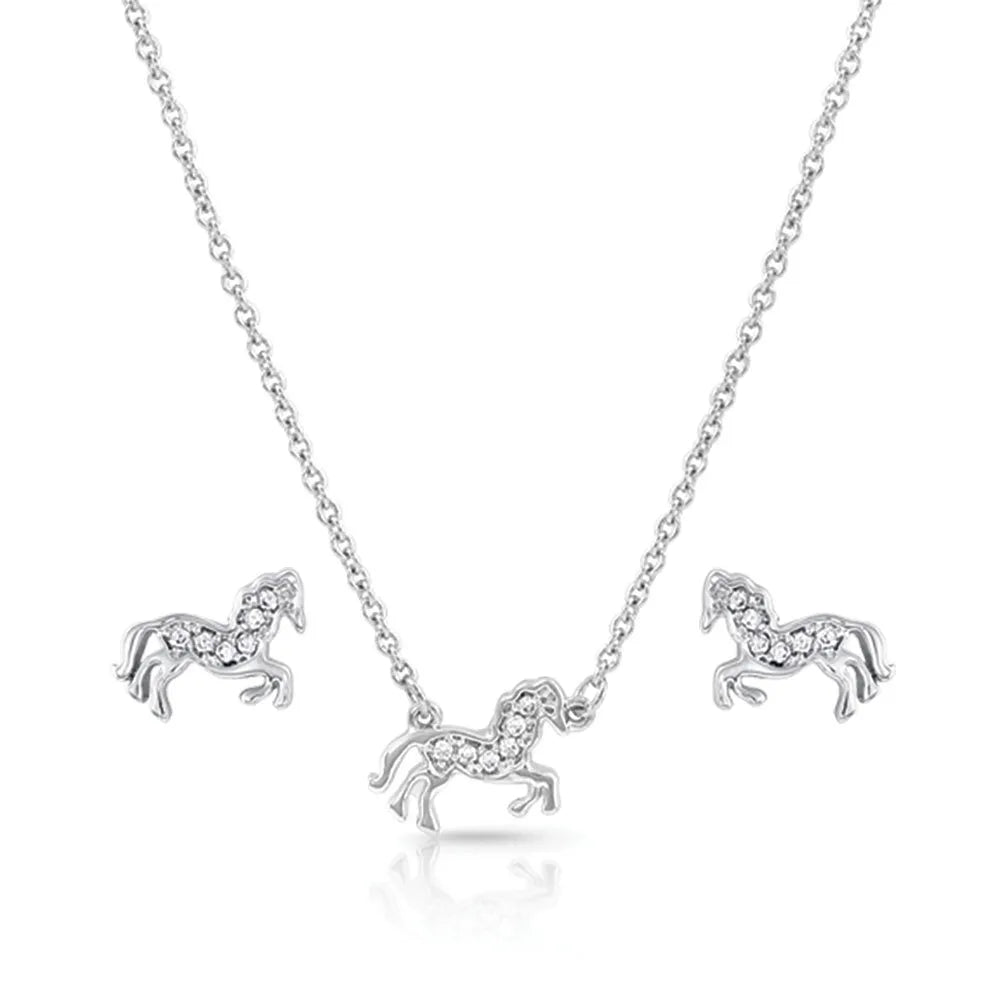 Women's Montana Silversmiths All The Pretty Horses Jewelry Set JS4735