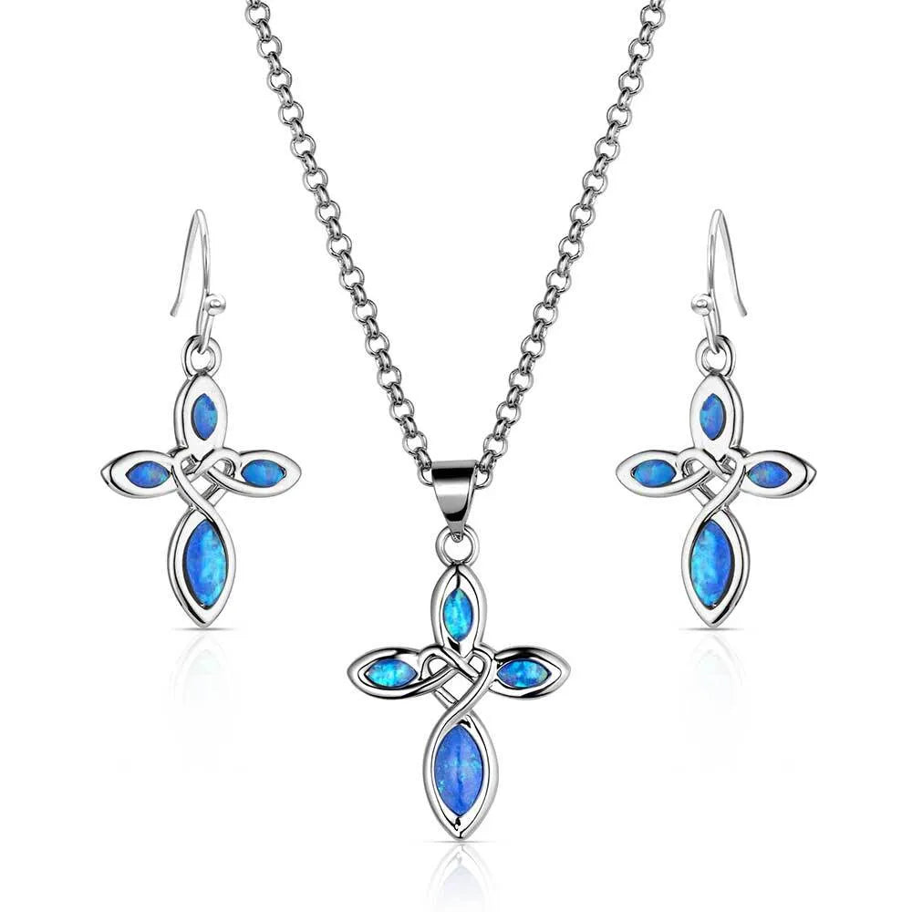 Women's Montana Silversmiths Faith and Grace Jewelry Set JS6395