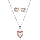 Women's Montana Silversmiths Love You Lots Heart Jewelry Set JS6545