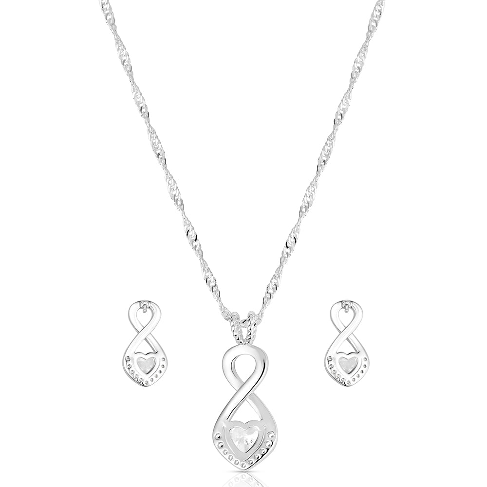 Montana Silversmiths Women's Tough Enough To Wear Pink Love Jewelry Set JS6595TWP
