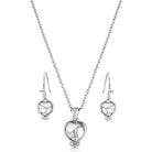 Montana Silversmiths Women's Snowcapped Heart Jewelry Set JS6615
