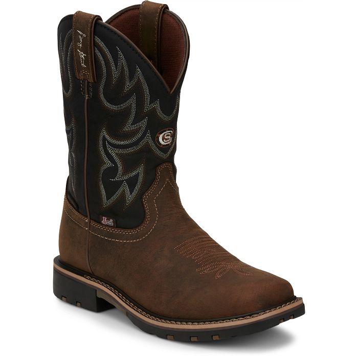 Men's Justin Fireman 11" Waterproof Work Boot GR9062 - Crazy House Western Wear