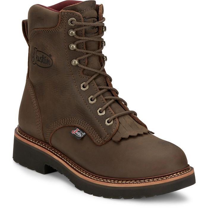 Men's Justin Rivot 8" Lace-Up OW440 - Crazy House Western Wear