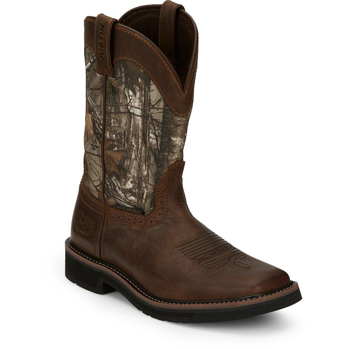 Men's Justin Trekker 11" Waterproof Work Boot SE4676 - Crazy House Western Wear