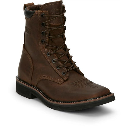 Men's Justin Pulley 8" Work Boot SE681 - Crazy House Western Wear