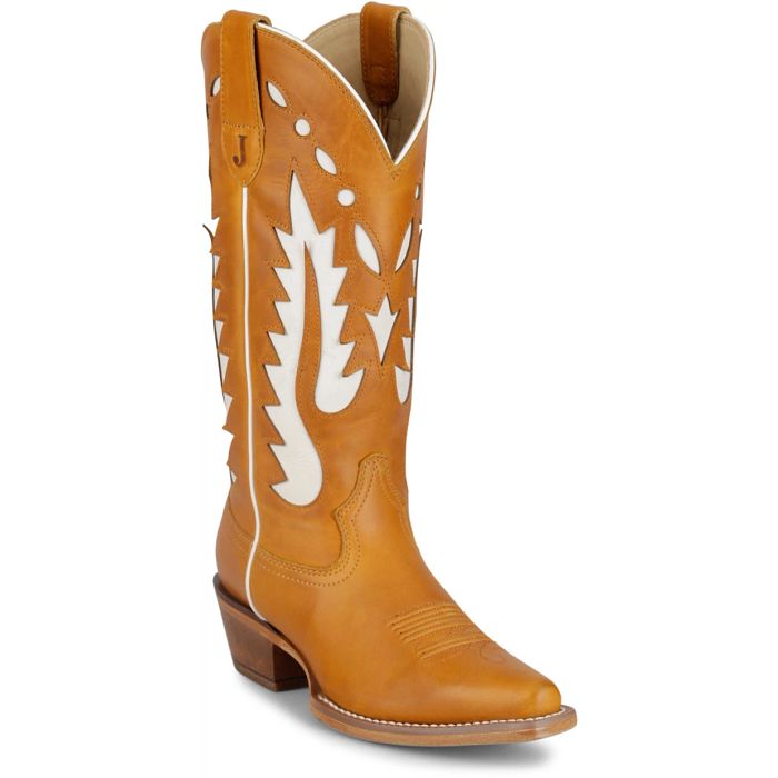 Women's Brown and White Faye 13" Western Shirt 