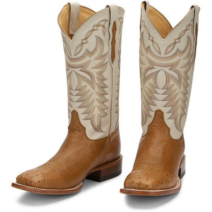 Men's Justin Pascoe 13" Smooth Ostrich 8294 - Crazy House Western Wear