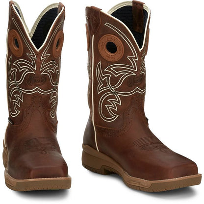 Men's Justin Nitread 11" Waterproof Nano Toe Boot CR3201 - Crazy House Western Wear