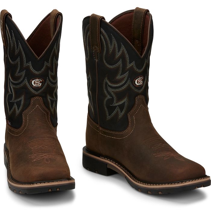 Men's Justin Fireman 11" Waterproof Work Boot GR9062 - Crazy House Western Wear