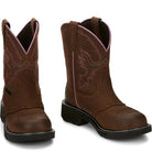 Women's Justin Wanette 8" Waterproof Steel Toe Boot GY9980 - Crazy House Western Wear