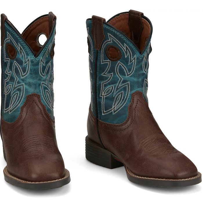 Kid's Justin Bowline Boot JK7524 - Crazy House Western Wear