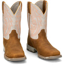 Justin Men's Brown and White Lyte 11" Waterproof Steel Toe Boots MV4595