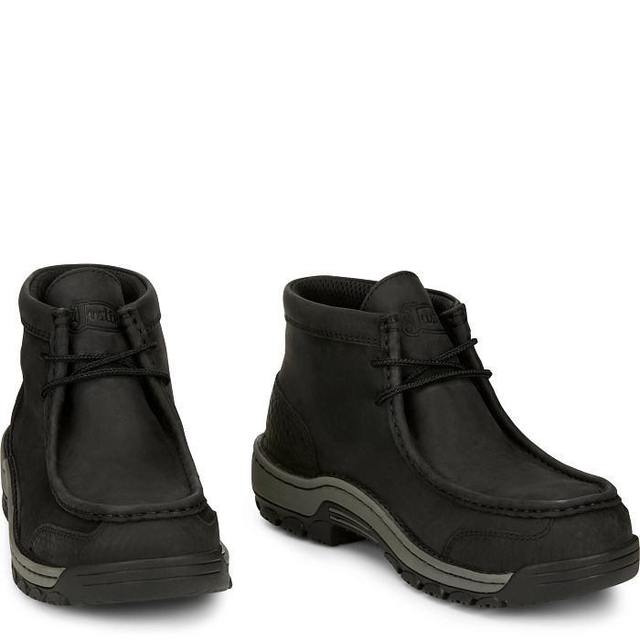 Men's Justin Crafton 4" Alloy Toe Shoe SE250 - Crazy House Western Wear