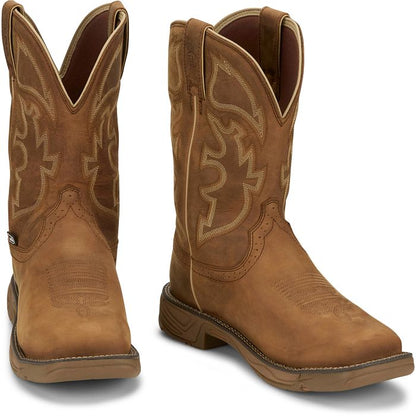 Men's Justin Rush 11" Waterproof Steel Toe Boot SE4340 - Crazy House Western Wear