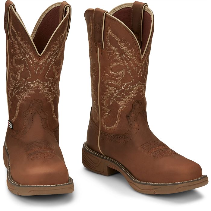Women's Justin Rush 11" Waterproof Composite Nano Toe Boot SE4352 - Crazy House Western Wear