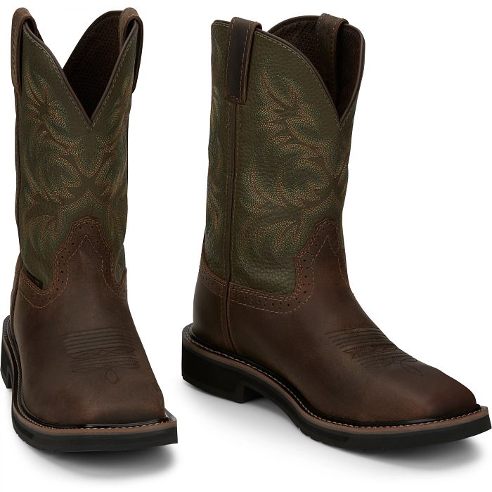 Men's Justin Driller 11" Work Boot SE4687 - Crazy House Western Wear