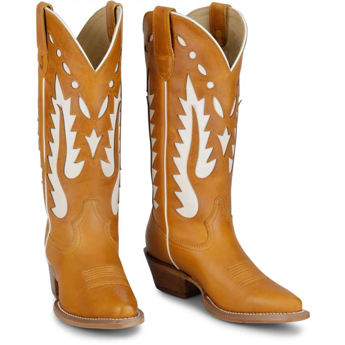 Women's Brown and White Faye 13" Western Shirt 