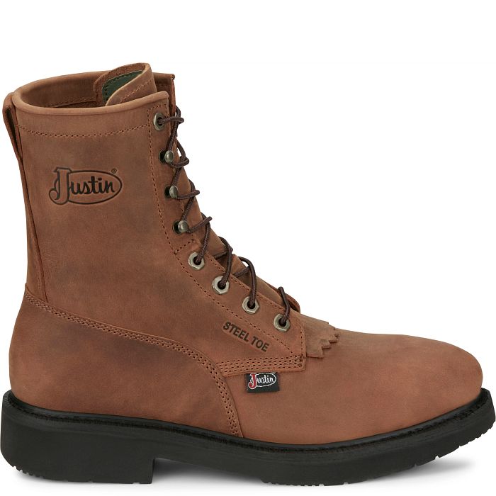 Men's Justin Livestock 11" Steel Toe Lace-Up OW764 - Crazy House Western Wear