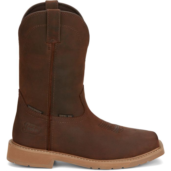 Men's Justin Buster 11" Waterproof Steel Toe Boot SE3101 - Crazy House Western Wear