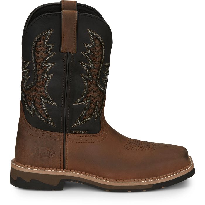 Men's Justin Bolt 11" Nano Safety Toe Boot SE4113 - Crazy House Western Wear