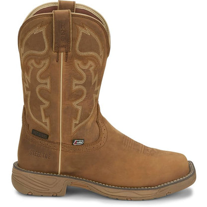 Men's Justin Rush 11" Waterproof Steel Toe Boot SE4340 - Crazy House Western Wear