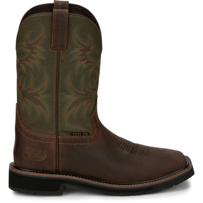Men's Justin Driller 11" Work Boot SE4687 - Crazy House Western Wear