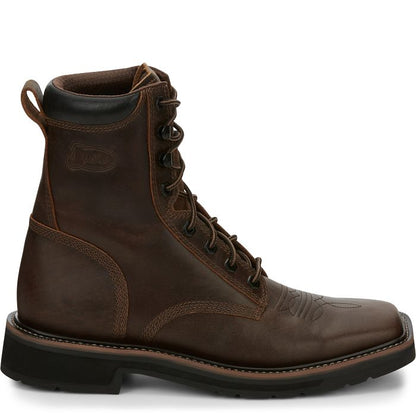 Men's Justin Pulley 8" Work Boot SE681 - Crazy House Western Wear