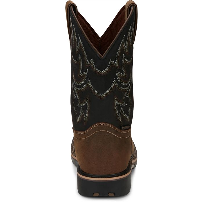 Men's Justin Fireman 11" Waterproof Work Boot GR9062 - Crazy House Western Wear