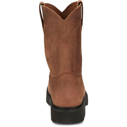 Men's Justin Round-Up 10" Steel Toe Boot OW4764 - Crazy House Western Wear