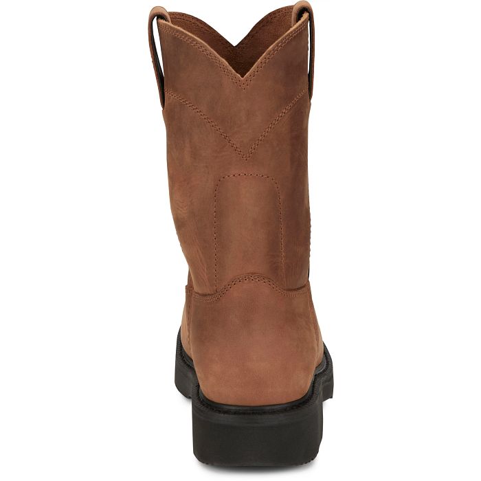 Men's Justin Round-Up 10" Steel Toe Boot OW4764 - Crazy House Western Wear