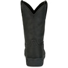 Men's Justin 11" Waterproof Steel Toe Black Boots PD4065