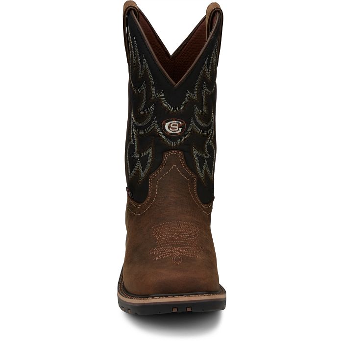 Men's Justin Fireman 11" Waterproof Work Boot GR9062 - Crazy House Western Wear