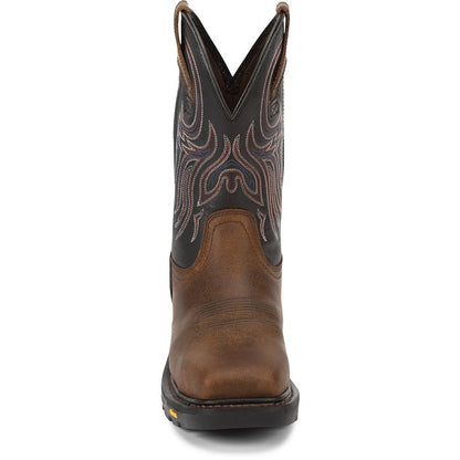 Men's Justin Tanker 11" Steel Toe WK2104 - Crazy House Western Wear